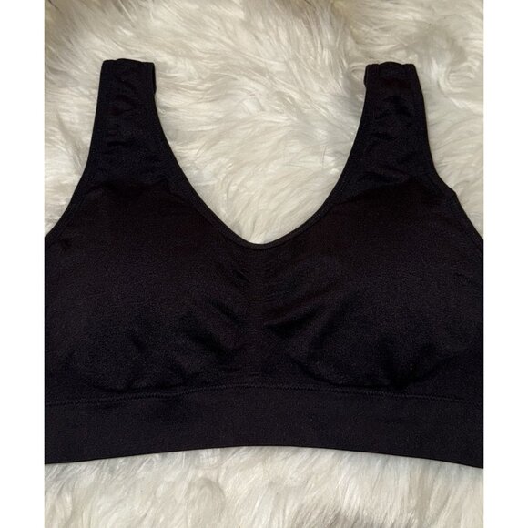 Jockey Bralette Bra Lined Wire Free Womens M Medium Black - Picture 3 of 6